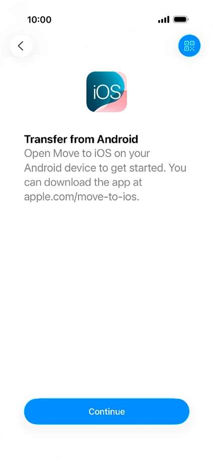 To transfer content to your phone, you need to install the app 