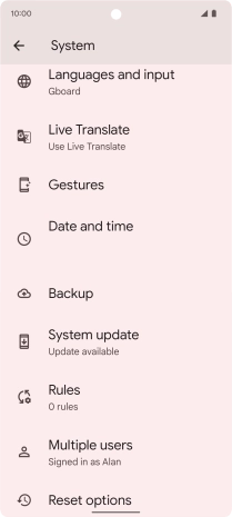 Press Date and time.