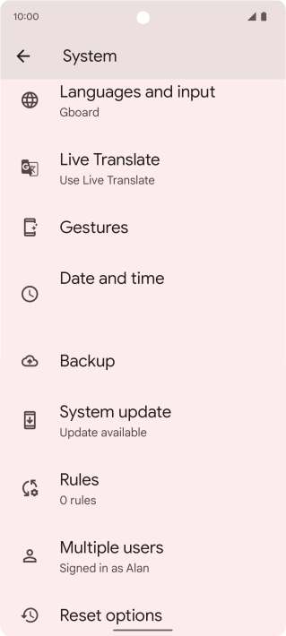 Press Date and time.