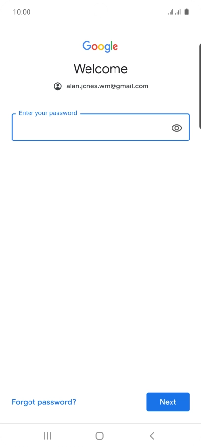 Press the field below 