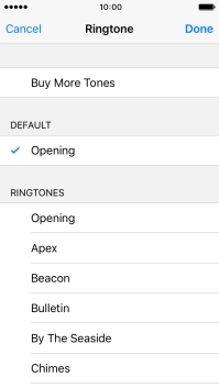 Press the required ring tones to hear them.