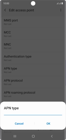 Key in mms and press OK.