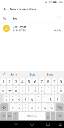 Press the required contact.