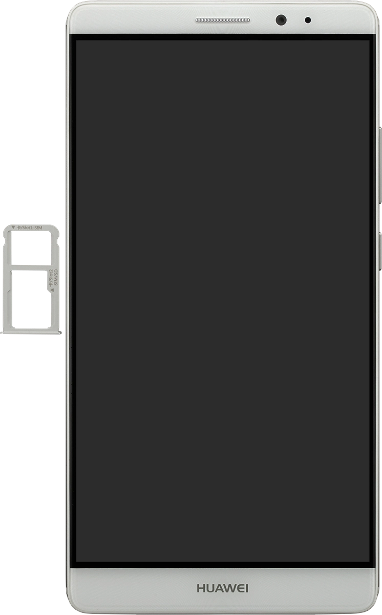 Turn your SIM so the angled corner of the SIM matches the angled corner of the SIM holder and place your SIM in the SIM holder.