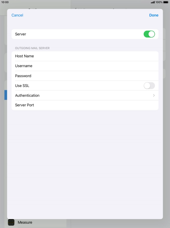 Press Authentication.