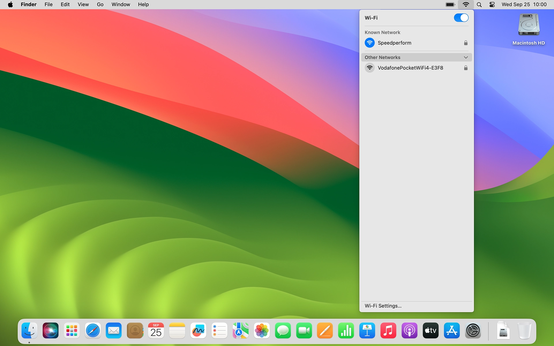 Click the name of your Wi-Fi hotspot.