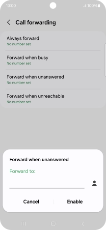 Key in +61414121121 and press Enable.