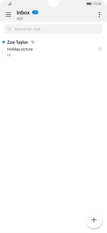 Press the new email message icon.