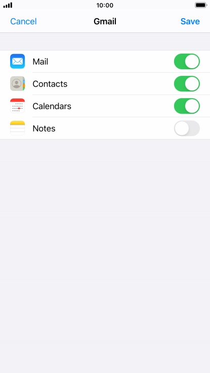 If this screen is displayed, you email account has been recognised and set up automatically. Follow the instructions on the screen to key in more information and finish setting up your phone.