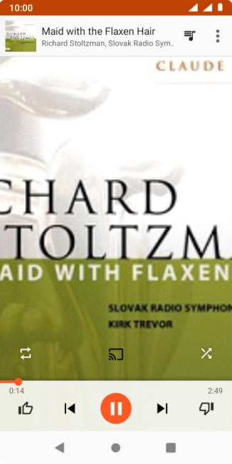 Press arrow right to go to the next audio file.