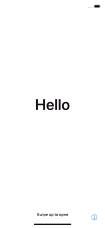 Slide your finger upwards starting from the bottom of the screen.