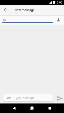 Press the search field and key in the first letters of the recipient's name.