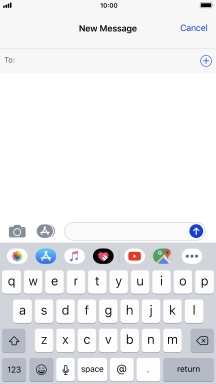 Press To and key in the first letters of the recipient's name.