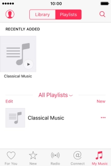 Press New and key in the name of the playlist.