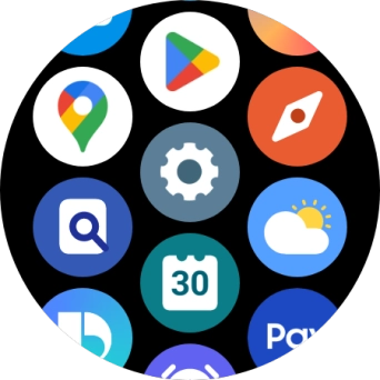 Press the settings icon.