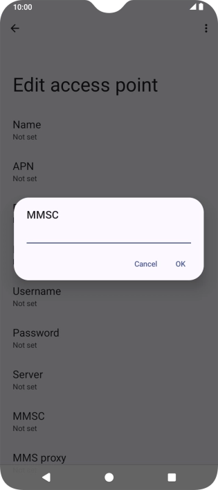 Key in http://pxt.vodafone.net.au/pxtsend and press OK.