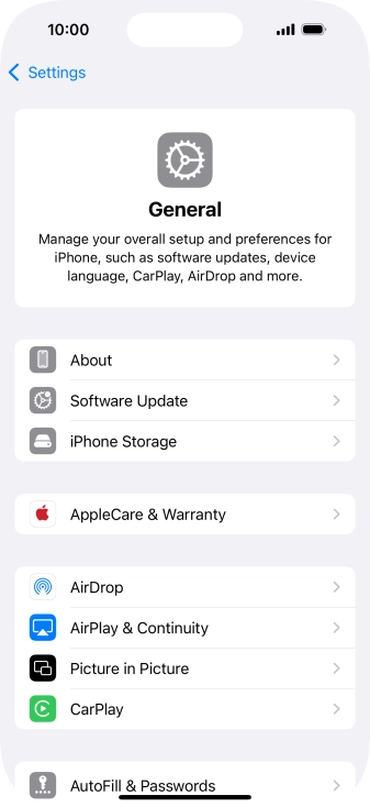 Press Software Update. If a new software version is available, it's displayed. Follow the instructions on the screen to update the phone software.