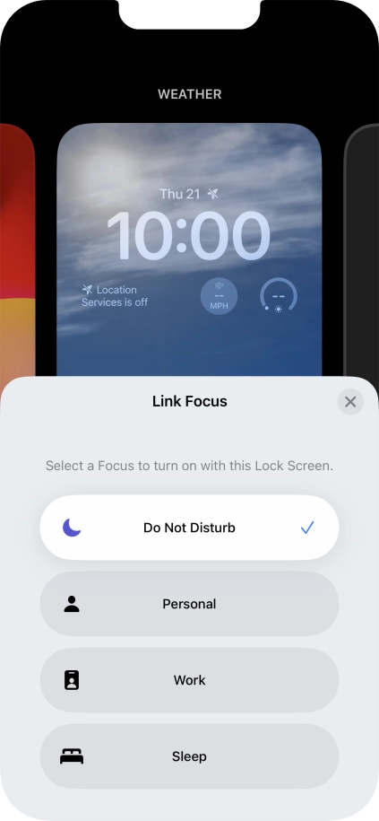 Press the close icon.
