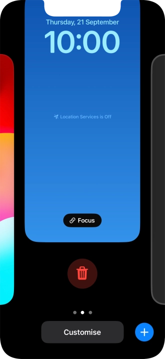 Press the delete icon.
