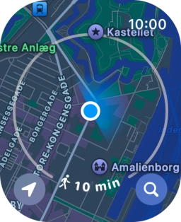 Press the search icon.