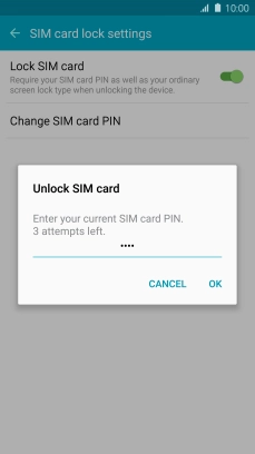 Key in your PIN and press OK.