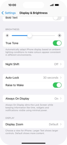 Press Always On Display.