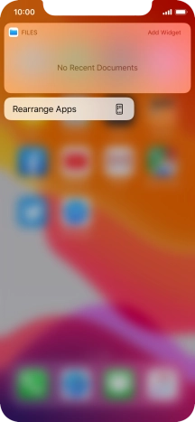 Press Rearrange Apps.