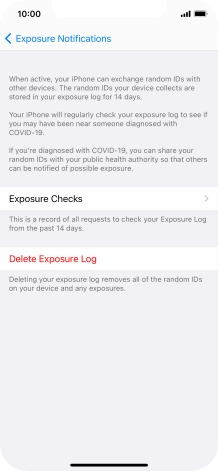 Press Delete Exposure Log.