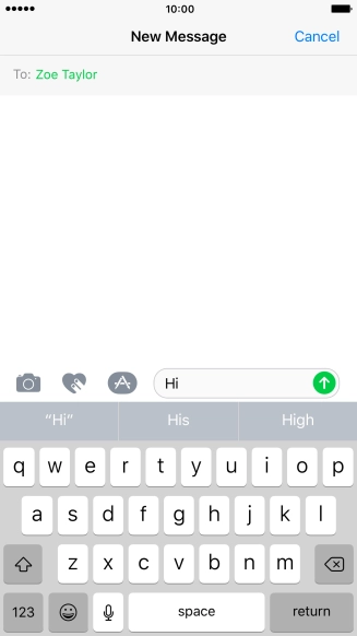 Press the camera icon.