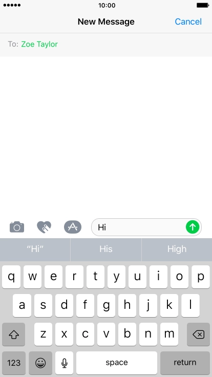 Press the camera icon.