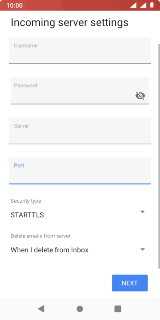Press the drop down list below 