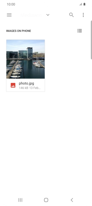 Press the required file.