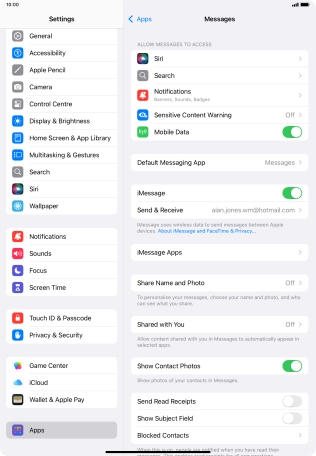 Slide your finger upwards starting from the bottom of the screen to return to the home screen.