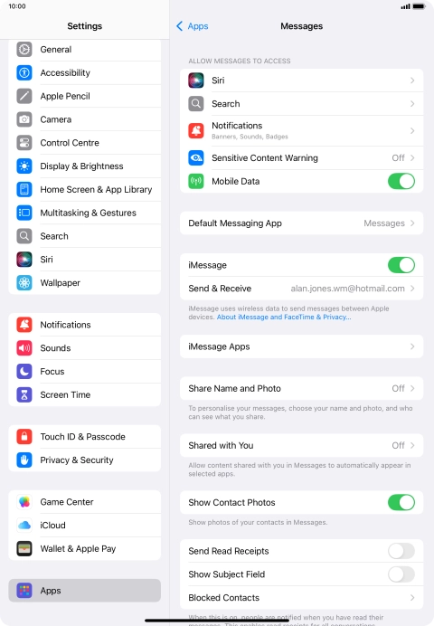 Slide your finger upwards starting from the bottom of the screen to return to the home screen.