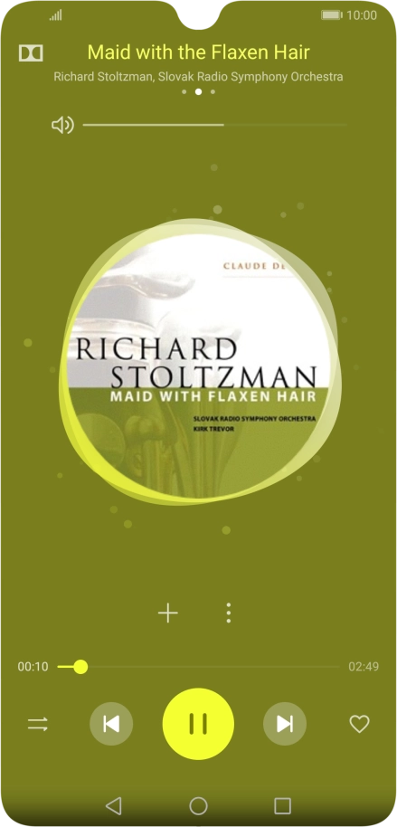 Press arrow right to go to the next audio file.