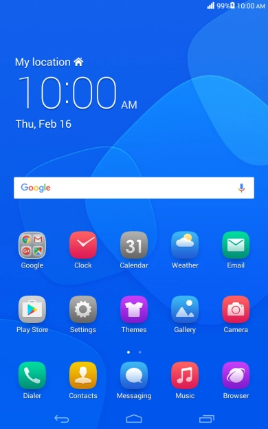 When the battery charging icon is displayed, the battery is charging.