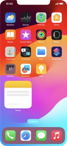 If you're using a Widget Stack: slide up or down on the stack to select the required widget.