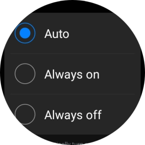 Press the required setting for mobile data usage.