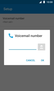 Key in +61414121121 and press OK.