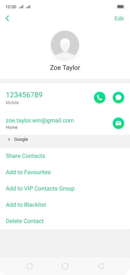 Press the required number.