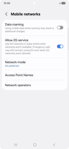 Press Access Point Names.