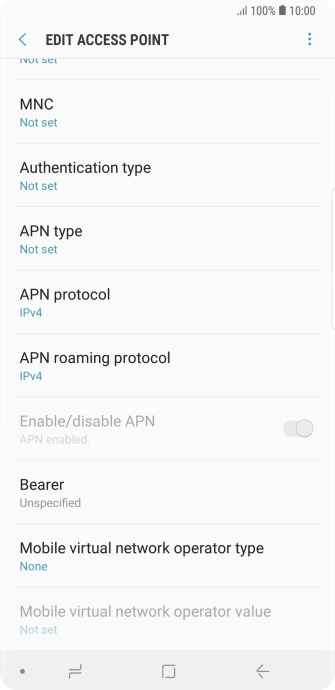 Press the menu icon.
