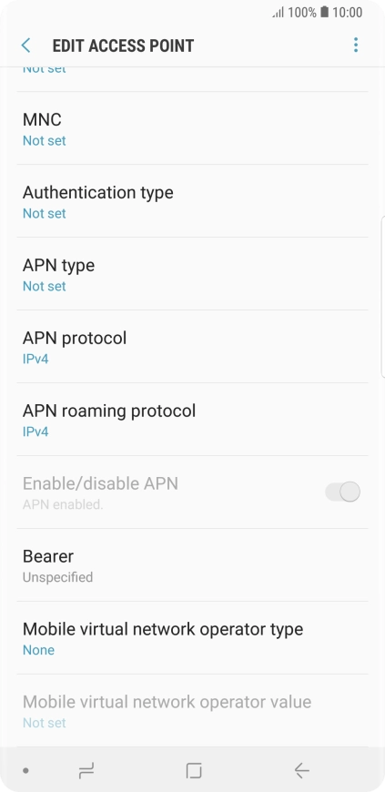 Press the menu icon.