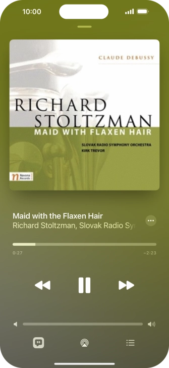 Press arrow right to go to the next audio file.