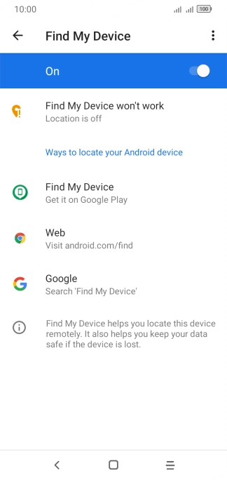 Press the Home key to return to the home screen.