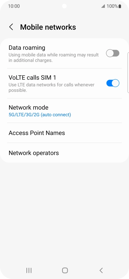 Press Access Point Names.