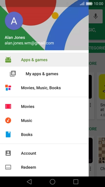 Press My apps & games.