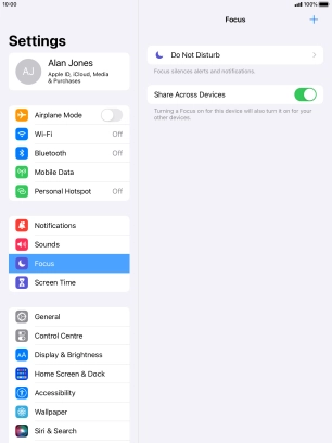 Press Do Not Disturb.