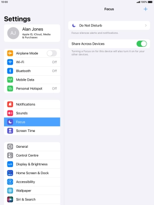 Press Do Not Disturb.
