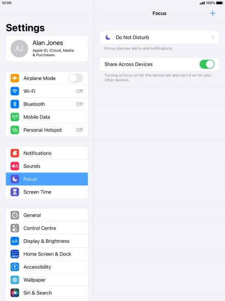 Press Do Not Disturb.